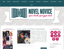 Tablet Screenshot of novelnovice.com